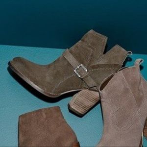 Ivanka Trump ‘Frankly’ belted suede bootie